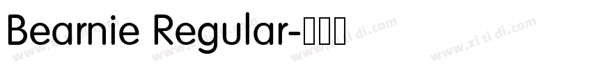 Bearnie Regular字体转换